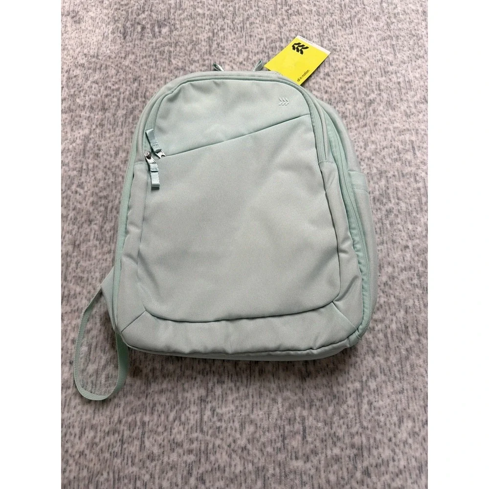 All in‎ motion travel Backpack Water Resistant Padded Laptop Compartment Mint NW